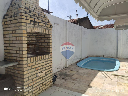 Ótima Casa Com Piscina E Churrasqueira À Venda - 200m² - Emaús - Parnamirim/rn - Ca0210