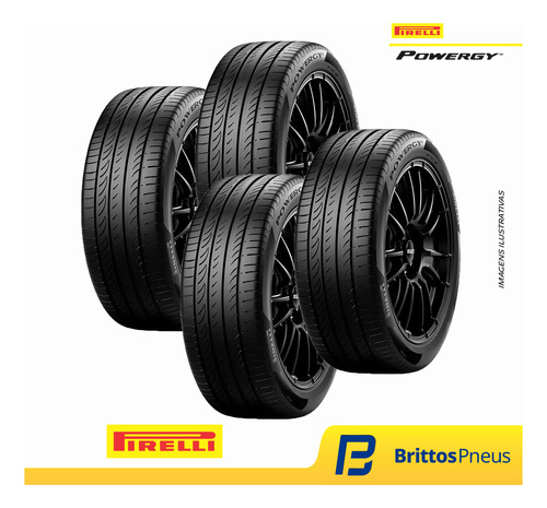 Kit 4 Pneus Pirelli Aro 17 Powergy 215/45 R17 91v Xl