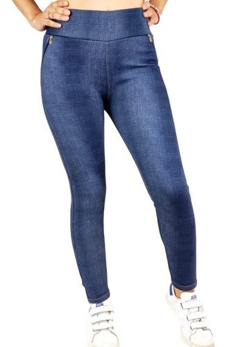 Jeans Mujer Push Up Calzas Leggins Jeans Tiro Alto Elástico 