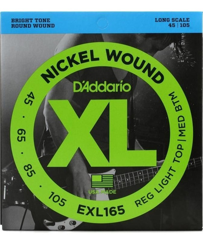 Encordado Para Bajo D´addario Exl165 (45-105)