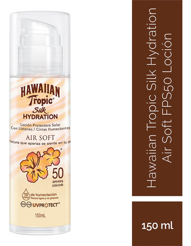 Protector Solar En Loción Hawaiian Tropic Silk Hydration Fps 50 Air Soft 150ml