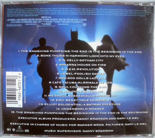 Batman Y Robin - Smashing Pumpkins - Rem - Cd Nacional | MercadoLibre