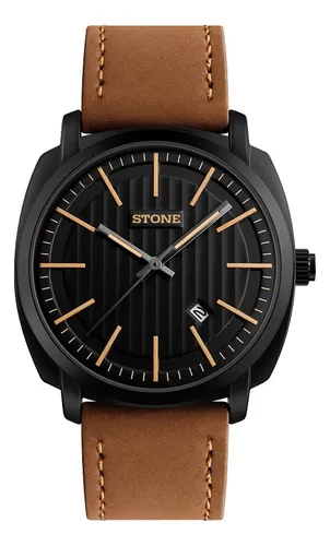 Reloj stone malla de cuero hotsell