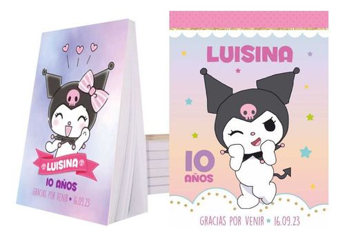 Souvenir Anotador Personalizado Kuromi X32!!!