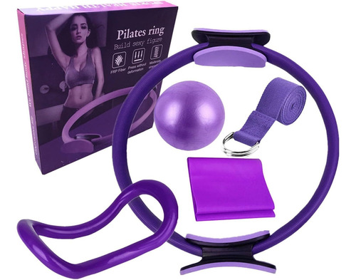 Juego De Anillo De Pilates, 5pcs Pilates Kit, Aro Pilates Y
