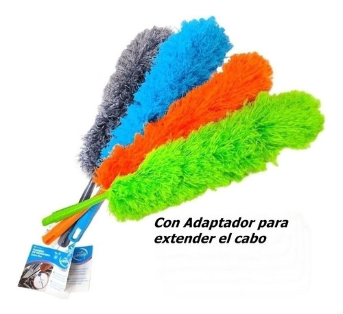 Imagen 1 de 3 de Plumero De Microfibra Con Mango Adaptador De Cabo Laffitte