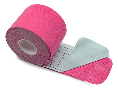 Cinta Kinesiológica Rosa 5m Pre-cortada Go Plus