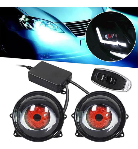 Faro Led Con Lente De Ojo De Demonio De 3 Pulgadas