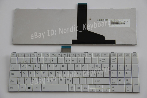 100% Positivo Esloveno Croata Teclado Para Toshiba C850 C850