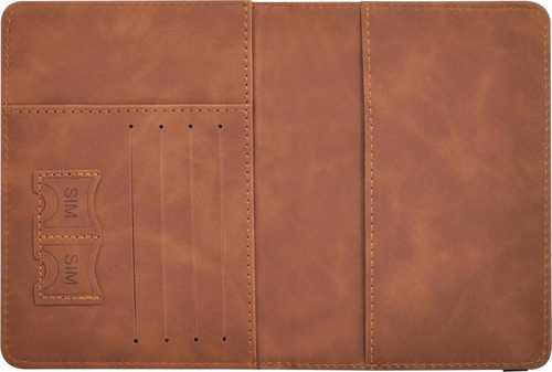 2 Porta Pasaporte Documentos Funda Protectora Viaje Con Rfid