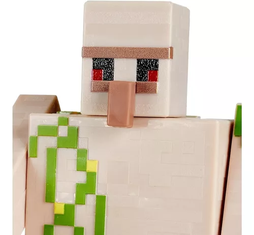Bonecos Steve E Golem De Ferro Armadura Minecraft Playset - R$ 222,9