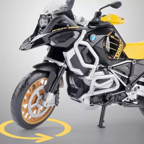 Modelo Amarillo De Motocicleta De Aleación Bmw R1250 1:12
