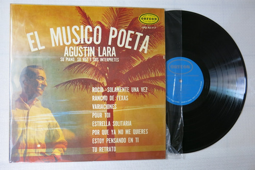 Vinyl Vinilo Lp Acetato Agustin Lara El Musico Poeta Boleros