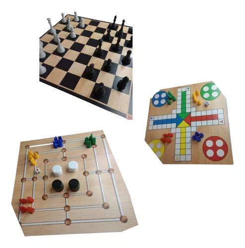 jogo 6 em 1 xadrez/dama/ludo/domino/forca/trilha ref 2759 brinquedo