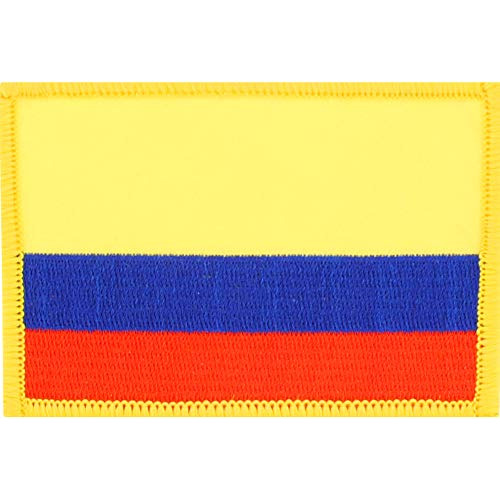 Parche Bordado De Bandera De Colombia De 2.5x3.5 Pulgad...