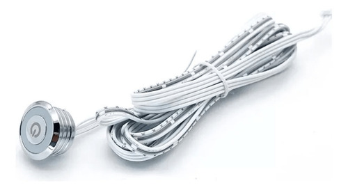 3 Botones Sensor Touch Dc 12-24 5a Plata/blanco Para Embutir Blanco