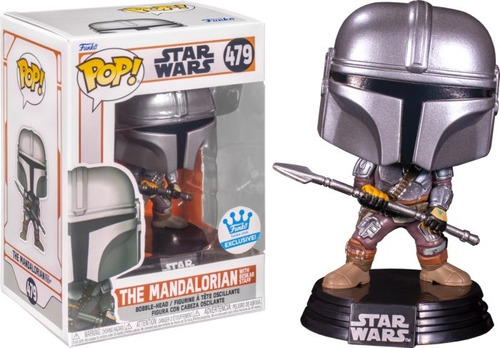 Funko Pop The Mandalorian With Beskar Staff #479 Funkoshop