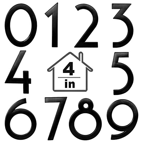 10 Números De Casa 3d Puerta, Números De   De 09 Auto...