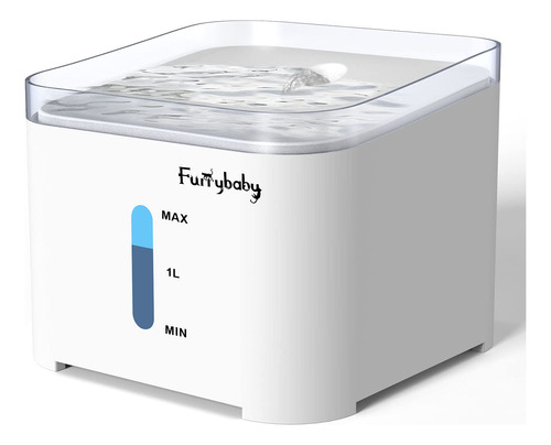 Furrybaby - Fuente De Agua Potable Para Gatos, Con Dispensad