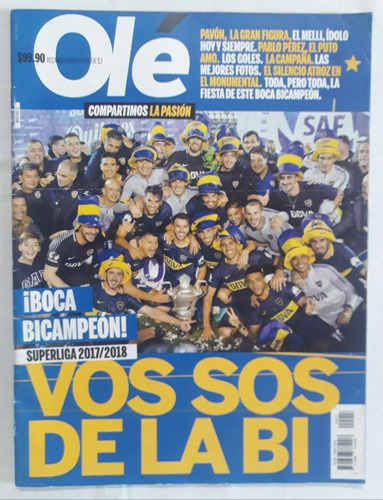 Revista Ole - Boca Bicampeon Superliga Argentina 17/18 