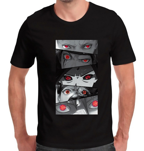 Playera Clan Uchiha Sharingan Naruto Shippuden Eyes