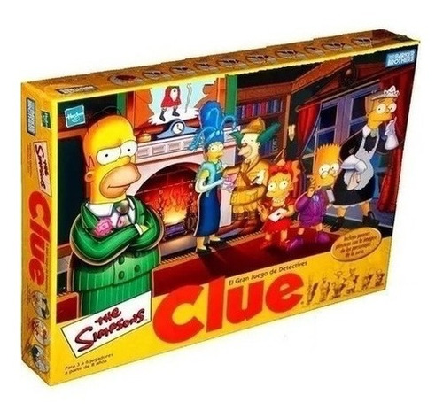 Juego De Mesa Clue De Los Simpsons Juego Detectives 9771