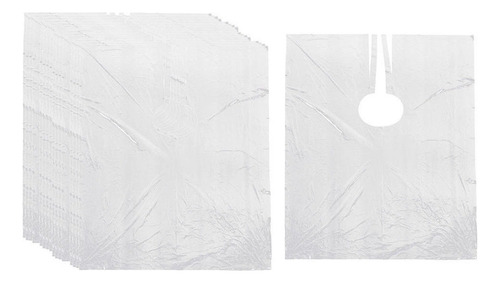 250pcs Capas De Corte De Pelo Desechables Transparentes .