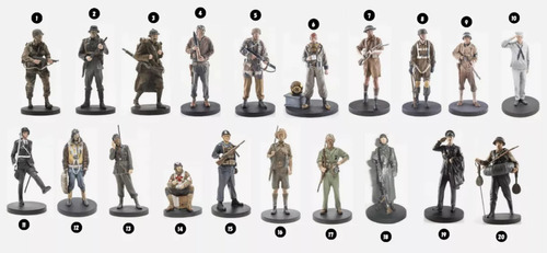 Colección Soldados De La Segunda Guerra Mundial Pack X14