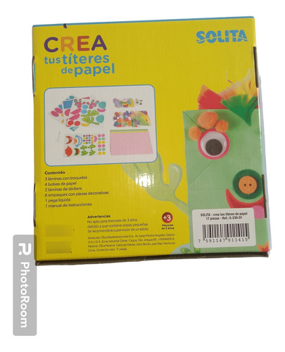 Solita Juego Didactico Titeres De Papel Niños Marionetas