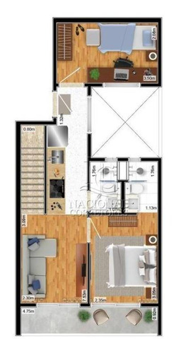 Cobertura Com 2 Dormitórios À Venda, 88 M² Por R$ 387.000,00 - Vila Floresta - Santo André/sp - Co5214