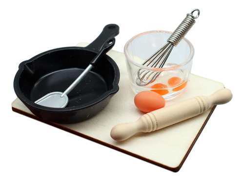 7 Uds. 1/12 Casa De Muñecas, Muñecas De Cocina, Muebles,