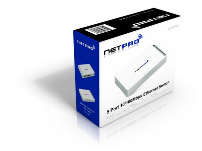 Switch Netpro L05-s10az 5 Puertos10/100 Red Rj-45 Internet