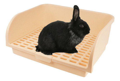 Gran Conejo Bandeja De Arena Para Inodoro Orinal Beige Beige