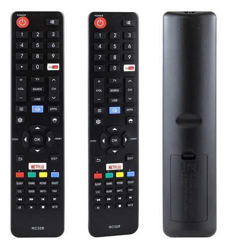 Control Remoto Compatible Para Tv Kalley Rc320