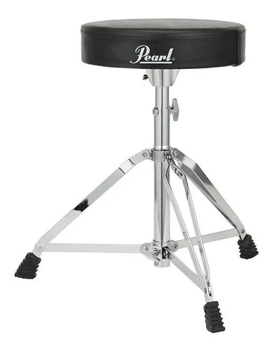 Imagen 3 de 9 de Banqueta De Batería Pearl D-50 Redonda Reforzada Pata Doble