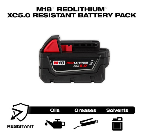 Batería Redlithium 18v Xc 5.0ah Milwaukee M18 Blister