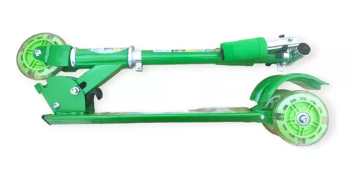 Scooter Monopatín De Pie Plegable Para Niños De 2 A 14 Años Color Verde  Green