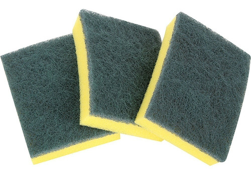 Esponja 3M Scotch Brite - Dupla face verde e amarelo