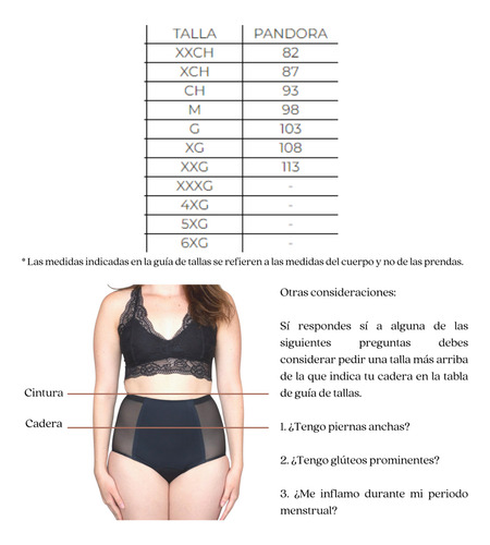 Calzón Tanga Menstrual Pantiprotector Luna Segura Pandora