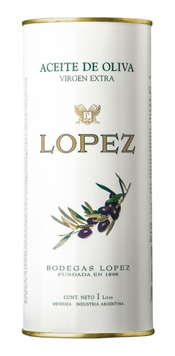 Aceite De Oliva López Lata X 1 Litro. - Envíos