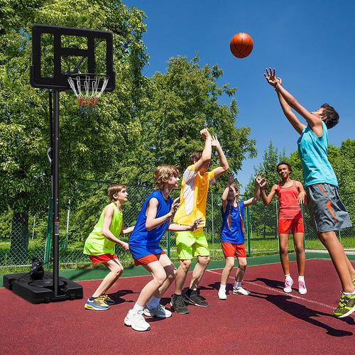 Aro De Baloncesto Portátil De 10 Pies Con Tablero Trasero E