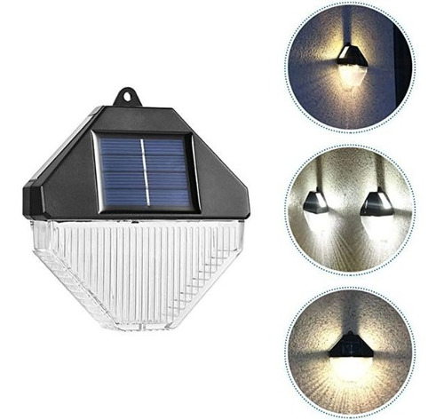 Foco Lampara Led Solar Tridireccional Rgb Exterior X3 Unidad