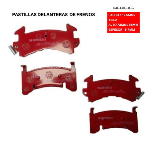 Pastilla De Freno Chevrolet Monte Carlo Base 5.0 1982