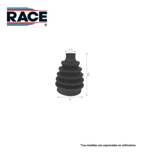 Cubrepolvo Homocinetica Race Para Escape 3.0 2001 2002 2003