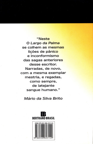 O Largo Da Palma, De Adonias Filho. Editorial Editora Bertrand Brasil Ltda., Capa Mole Em Português, 1994