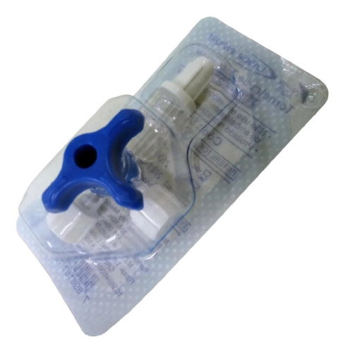 Torneirinha Dânula 3 Vias Luer Lock Rosca - 10 Unidades