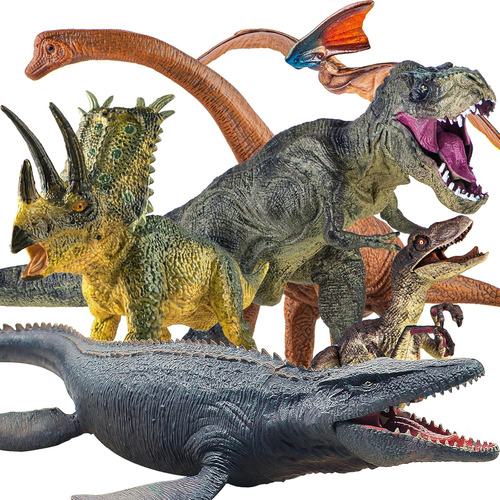 Lavesom 6pcs Jumbo Dinosaur Toy Set, Juguetes De Dinosaurios