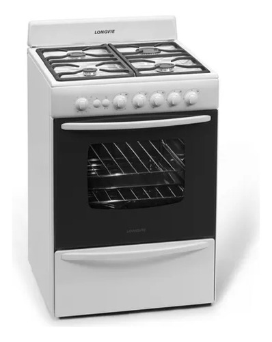 Cocina Multigas Longvie 13601bf Blanca 60cm Eficiencia Aa