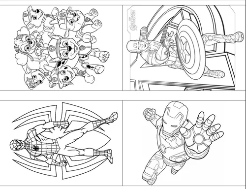 Kit 10 desenhos para colorir em Folha A4 - Tema Carros