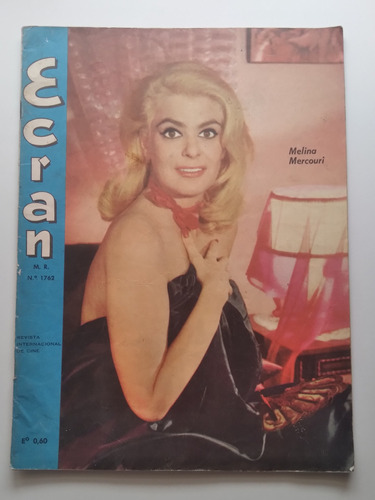 Revista Ecran N° 1762 13 De Nov De 1964 Melina Mercouri. J